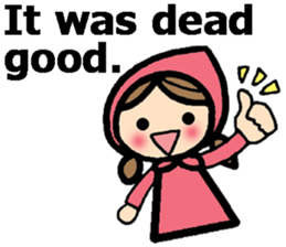 British Englsih with girl and cat 2 sticker #9545881