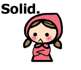 British Englsih with girl and cat 2 sticker #9545884