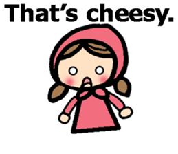 British Englsih with girl and cat 2 sticker #9545885