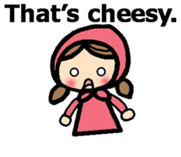 British Englsih with girl and cat 2 sticker #9545885