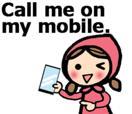 British Englsih with girl and cat 2 sticker #9545886