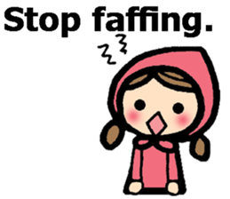 British Englsih with girl and cat 2 sticker #9545891