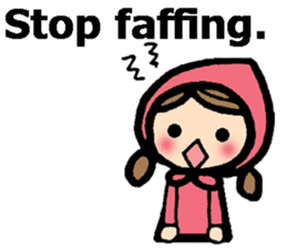 British Englsih with girl and cat 2 sticker #9545891