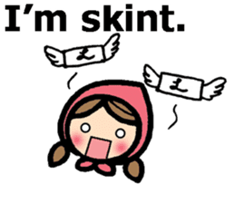 British Englsih with girl and cat 2 sticker #9545892