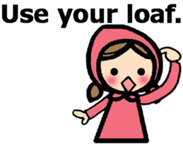 British Englsih with girl and cat 2 sticker #9545897