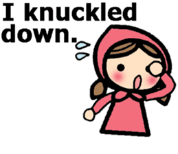 British Englsih with girl and cat 2 sticker #9545898