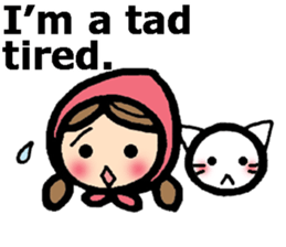 British Englsih with girl and cat 2 sticker #9545899