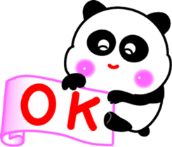 Message of a panda sticker #9546908