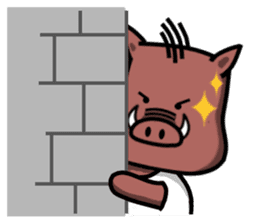 Pig's home sticker #9547513