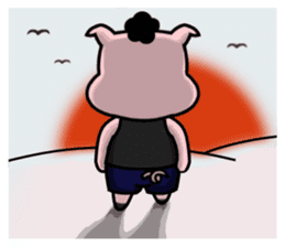 Pig's home sticker #9547514