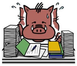 Pig's home sticker #9547517