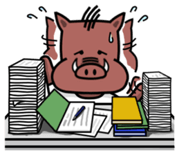 Pig's home sticker #9547517