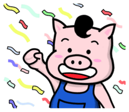 Pig's home sticker #9547520