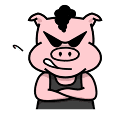 Pig's home sticker #9547526