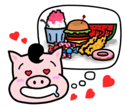 Pig's home sticker #9547528