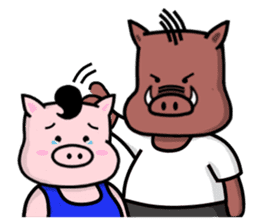 Pig's home sticker #9547537