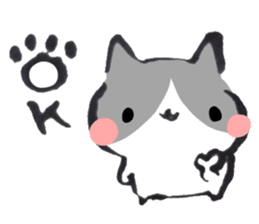 Hi, Hachiware cat sticker #9547744