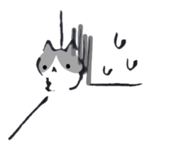 Hi, Hachiware cat sticker #9547751