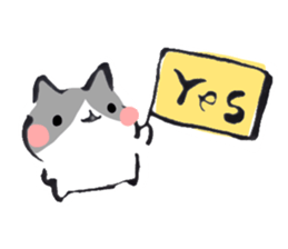 Hi, Hachiware cat sticker #9547754