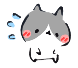 Hi, Hachiware cat sticker #9547755