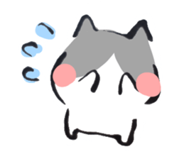 Hi, Hachiware cat sticker #9547756