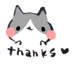 Hi, Hachiware cat sticker #9547759