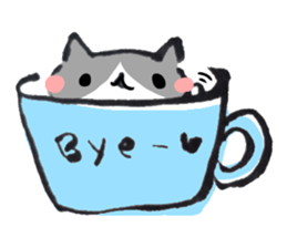 Hi, Hachiware cat sticker #9547768