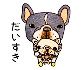 Collection of French Bulldog sticker #9548169