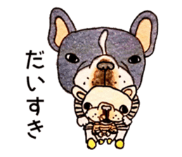 Collection of French Bulldog sticker #9548169