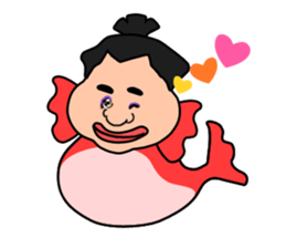 Sumo wrestler?Mysterious Animal-san sticker #9549067