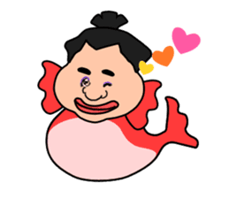 Sumo wrestler?Mysterious Animal-san sticker #9549067