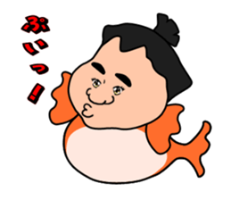 Sumo wrestler?Mysterious Animal-san sticker #9549069