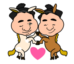 Sumo wrestler?Mysterious Animal-san sticker #9549072