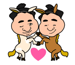 Sumo wrestler?Mysterious Animal-san sticker #9549072