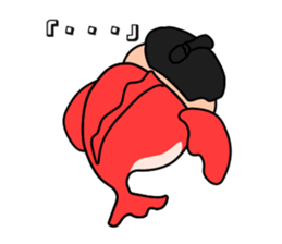 Sumo wrestler?Mysterious Animal-san sticker #9549078