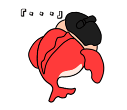 Sumo wrestler?Mysterious Animal-san sticker #9549078