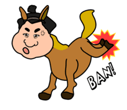 Sumo wrestler?Mysterious Animal-san sticker #9549079