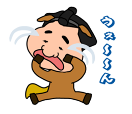 Sumo wrestler?Mysterious Animal-san sticker #9549080