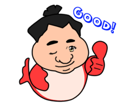 Sumo wrestler?Mysterious Animal-san sticker #9549087