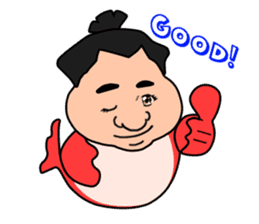 Sumo wrestler?Mysterious Animal-san sticker #9549087
