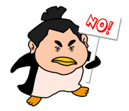 Sumo wrestler?Mysterious Animal-san sticker #9549093