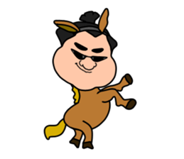 Sumo wrestler?Mysterious Animal-san sticker #9549101