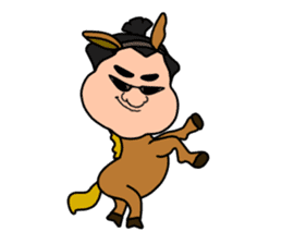 Sumo wrestler?Mysterious Animal-san sticker #9549101