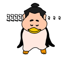 Sumo wrestler?Mysterious Animal-san sticker #9549103