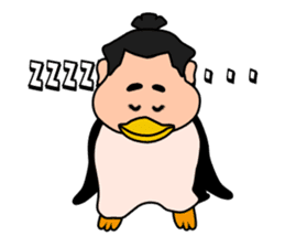Sumo wrestler?Mysterious Animal-san sticker #9549103