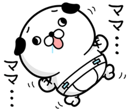 walleyed dog sticker #9549273