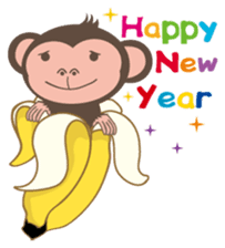 noodlegirl(06)-Happy year of the Monkey sticker #9549446