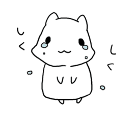 Negative hamster. sticker #9549727