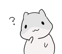 Negative hamster. sticker #9549728