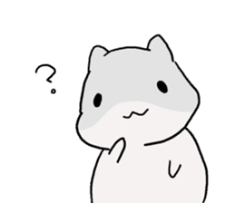 Negative hamster. sticker #9549728